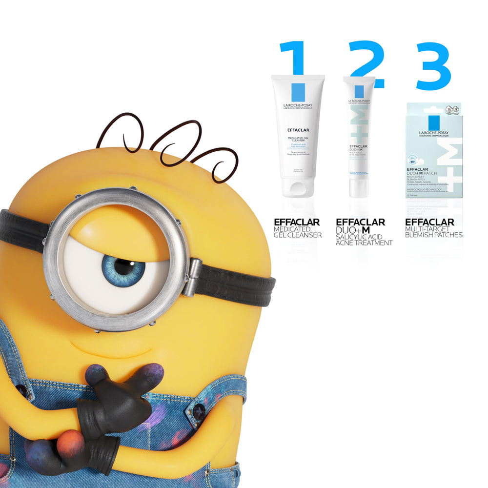 La Roche-Posay applied under makeup on model showing non-greasy wear