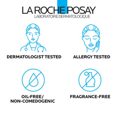 La Roche-Posay sunscreen being applied to hand for even, non-greasy coverage