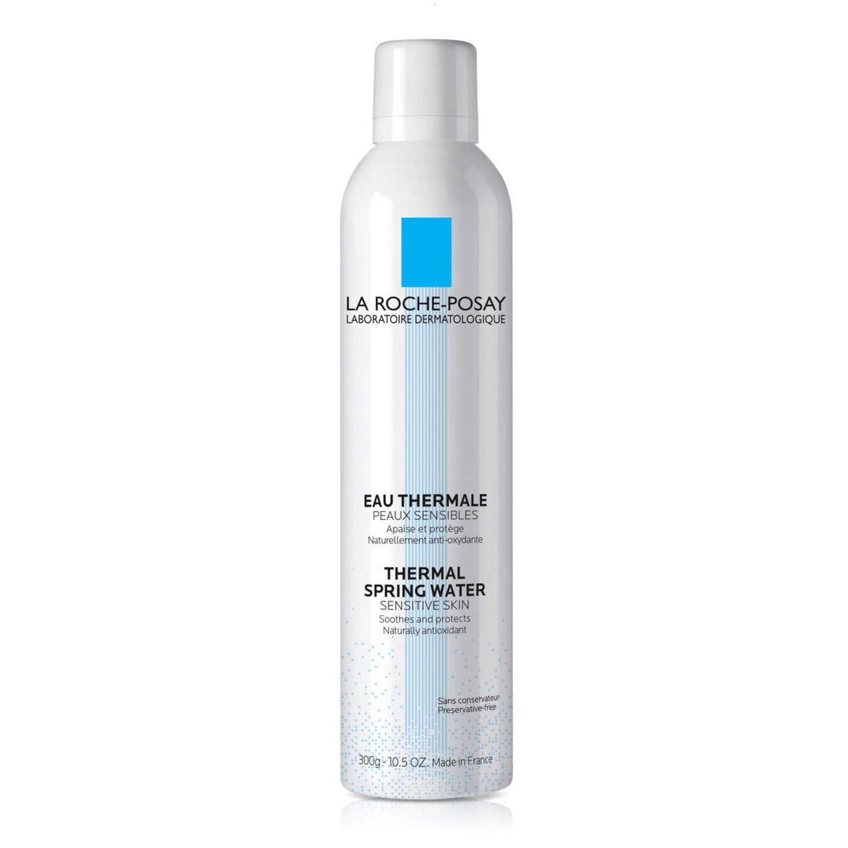 La Roche-Posay front packaging showing soothing thermal spring water benefits