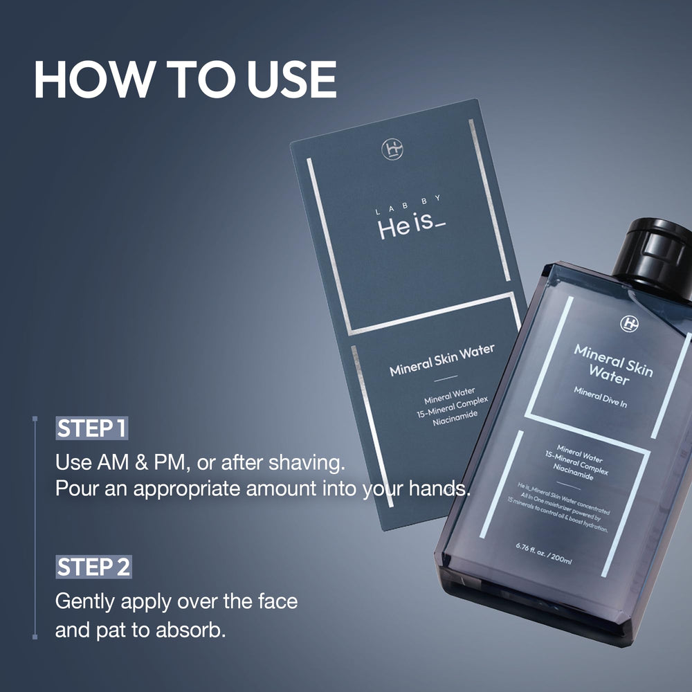 LAB BY He is_ in morning routine lifestyle setting conveying simple grooming benefit