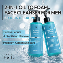 LAB BY He is_ close-up foam texture demonstrating gentle effective cleansing