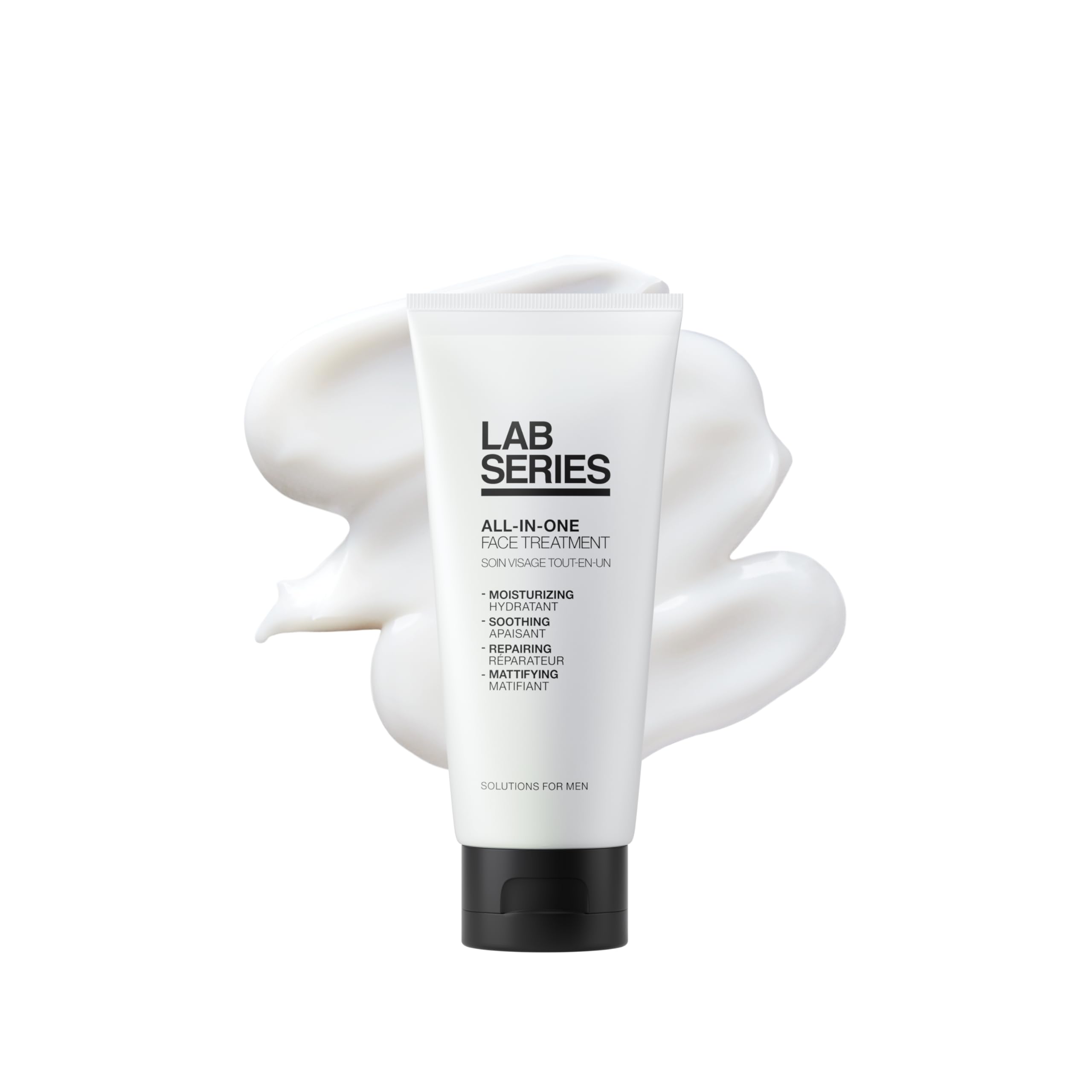 Lab Series front packaging showing bottle and label with clear benefit