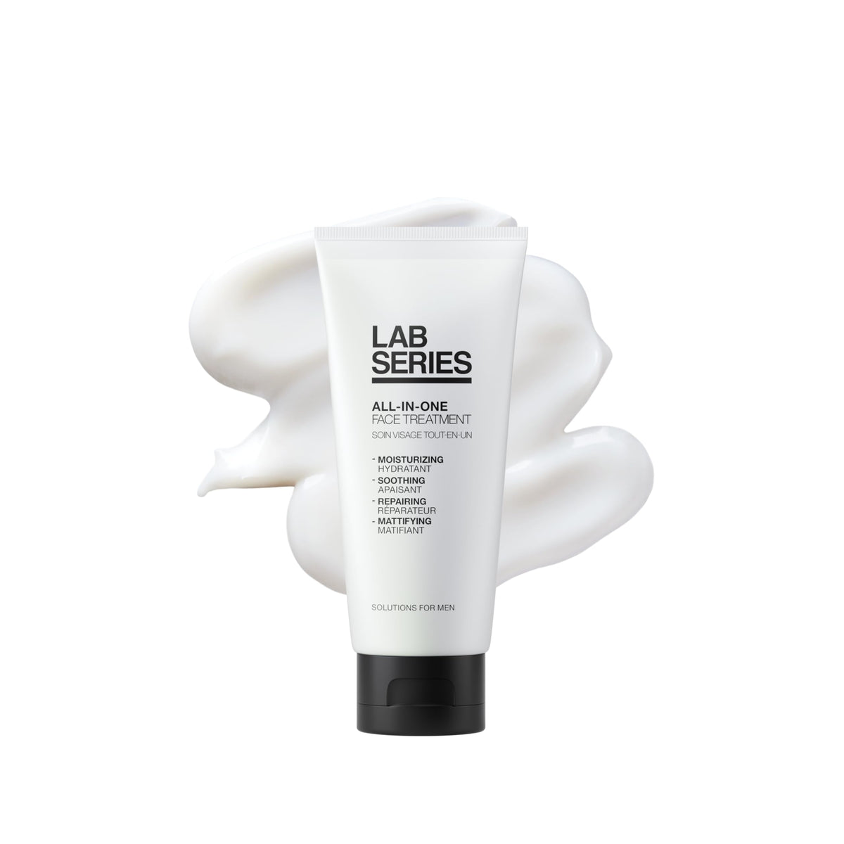 Lab Series front packaging showing bottle and label with clear benefit