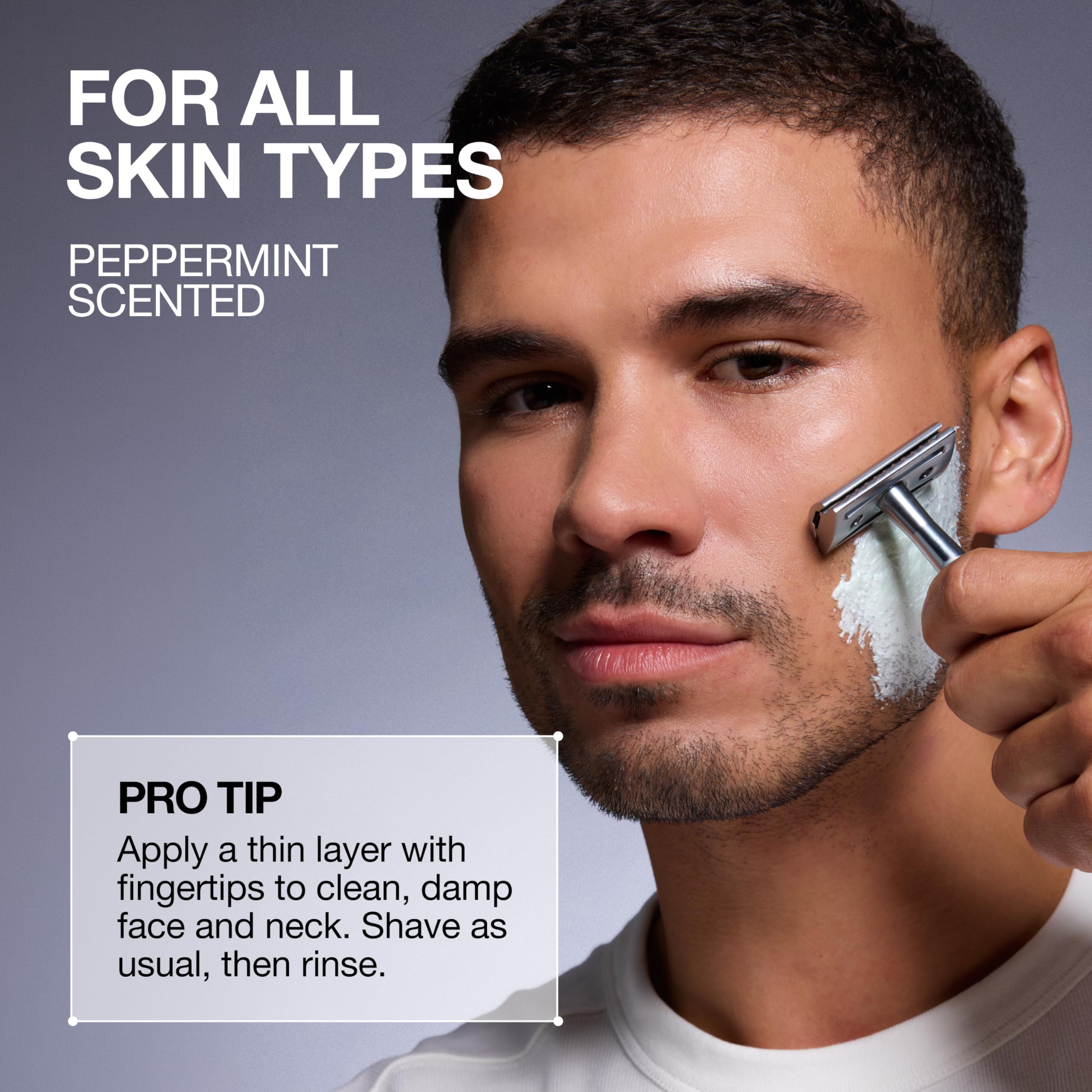 Lab Series pumped cream in hand demonstrating concentrated coverage benefit