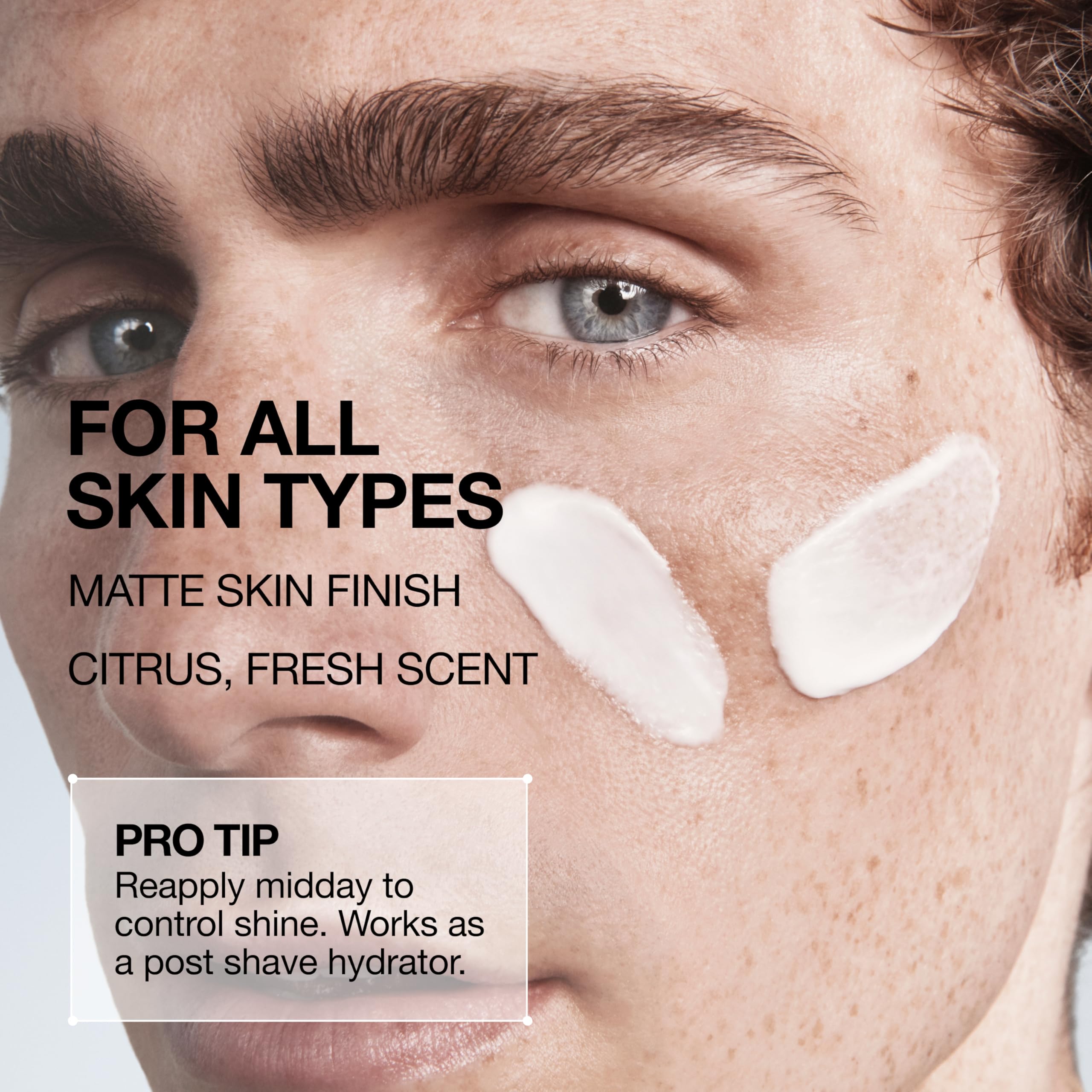 Lab Series texture close-up showing lightweight cream that absorbs quickly