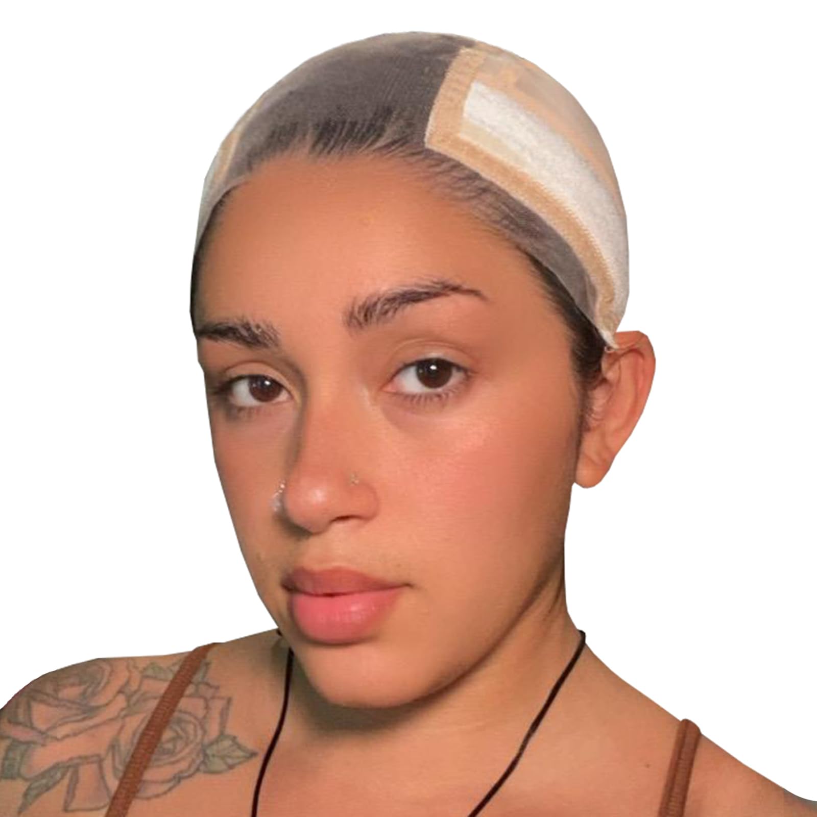 Labhairs front view cap on mannequin showing neat fit and natural base