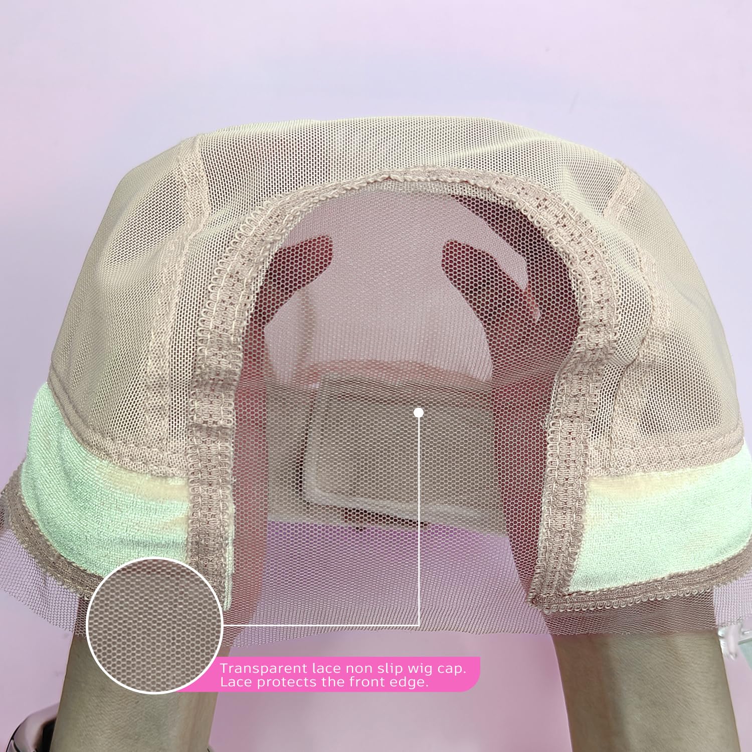 Labhairs packaging and color options showing nude black brown choices
