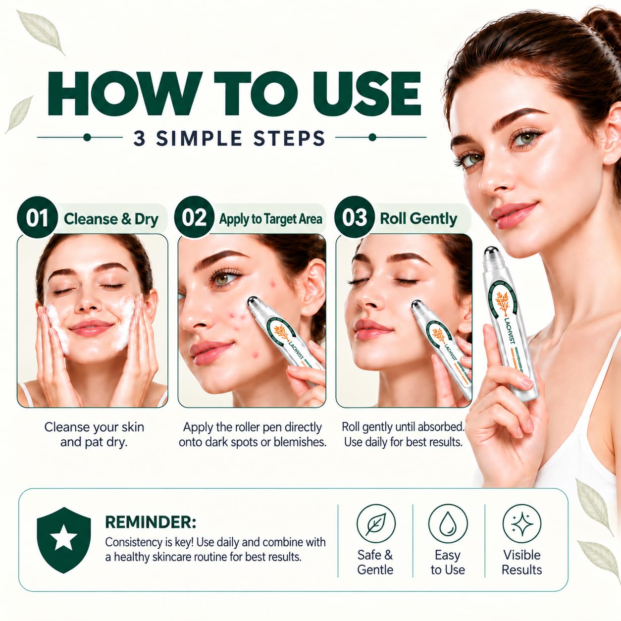 LachVist Picdo lifestyle bathroom counter showing everyday skincare routine