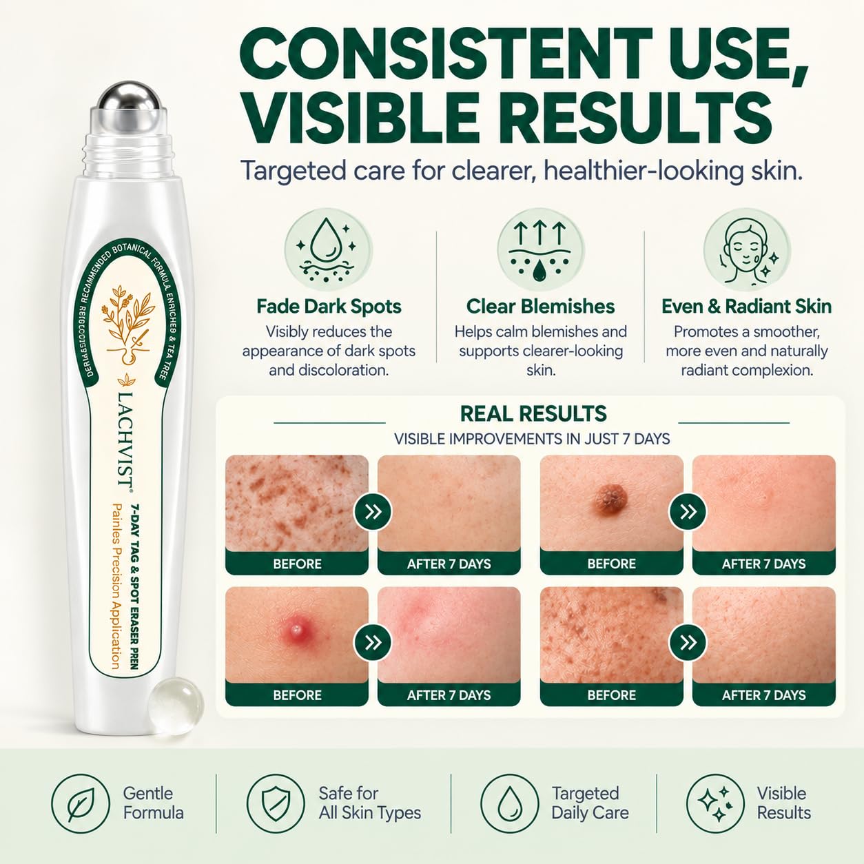 LachVist Picdo texture on skin illustrating smooth, non-greasy finish