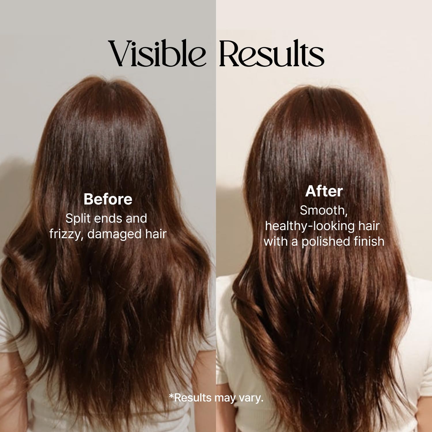 LA'DOR applying oil to hair ends to show frizz control and softness benefit