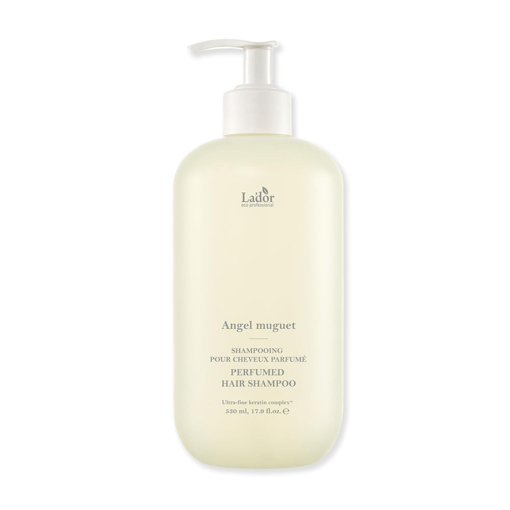 LA'DOR front bottle view showing elegant label and size, promotes brand clarity