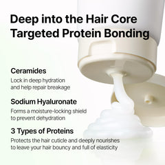 LA'DOR label detail showing ingredients and strengthening benefits at a glance