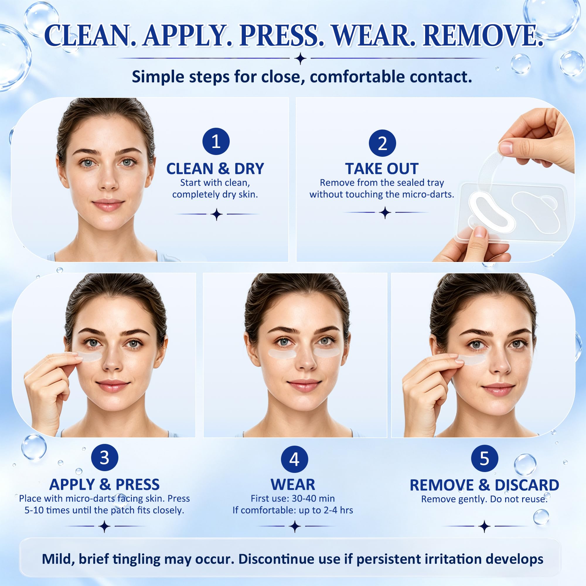 LadPemo used in a morning routine to refresh tired-looking under-eye area