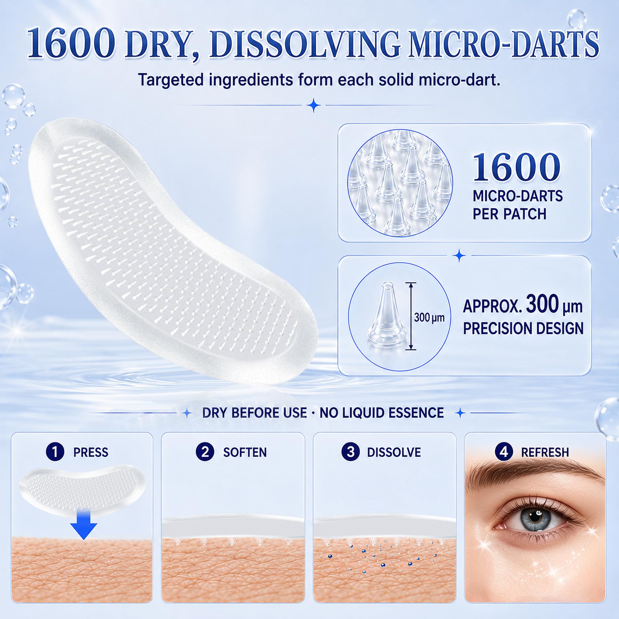 LadPemo patch placed at outer eye to soften fine-line texture and smooth skin