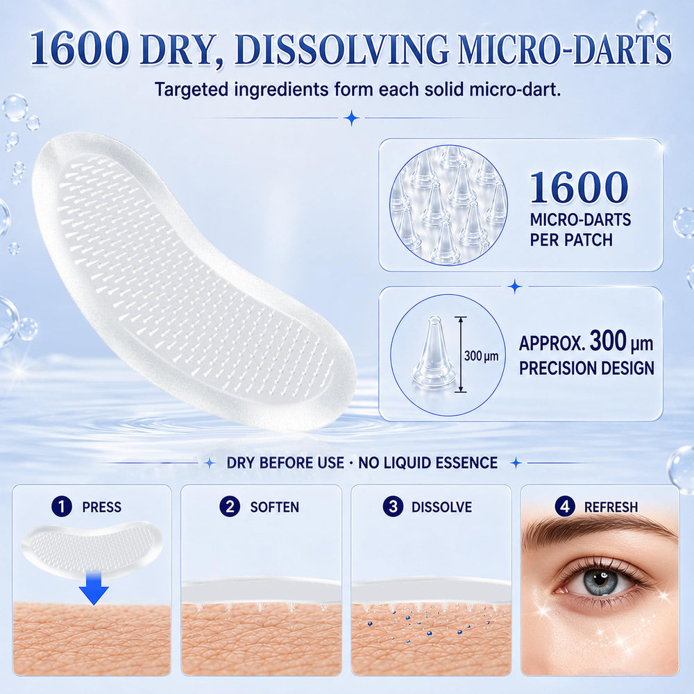 LadPemo patch placed at outer eye to soften fine-line texture and smooth skin