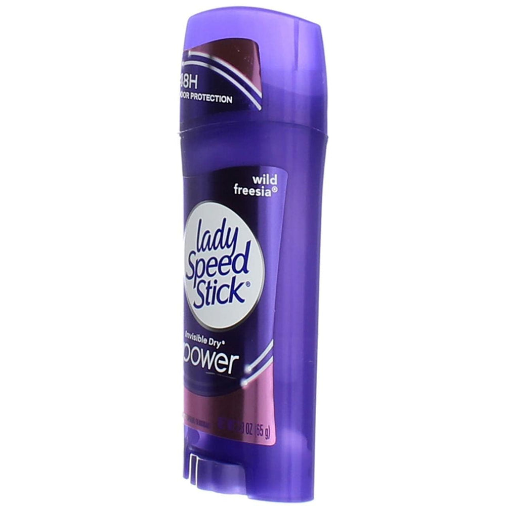 Six Lady Speed Stick Wild Freesia pack lined up for multi-stick value and convenience