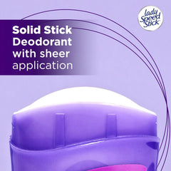 Lady Speed Stick held in hand to show 2.3 ounce size for travel-friendly use