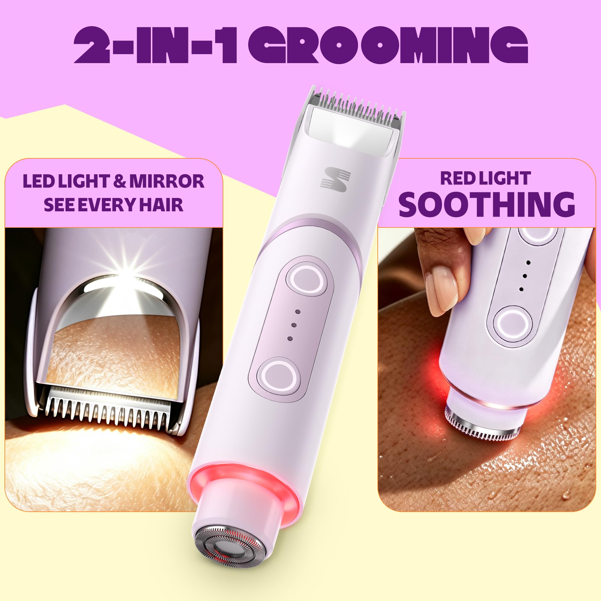 LADYSPOT closeup of SpotGlide ceramic blade highlighting smooth glide and less tugging