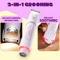 LADYSPOT closeup of SpotGlide ceramic blade highlighting smooth glide and less tugging