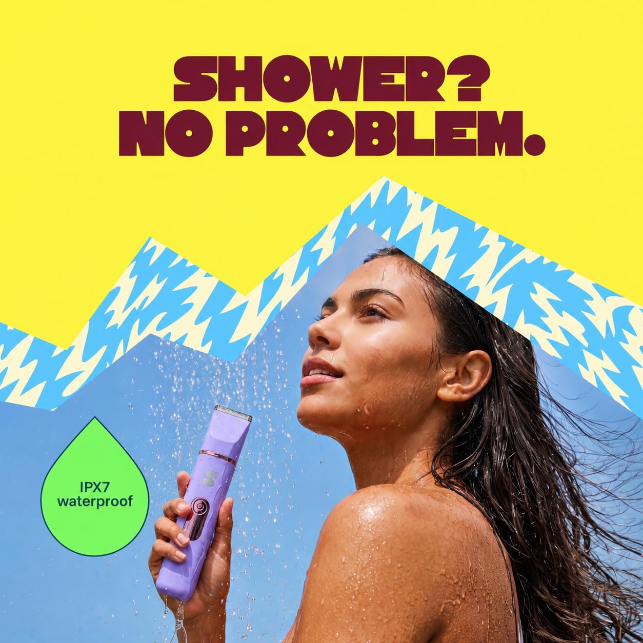 LADYSPOT Swim on bathroom counter styled to show everyday routine benefit