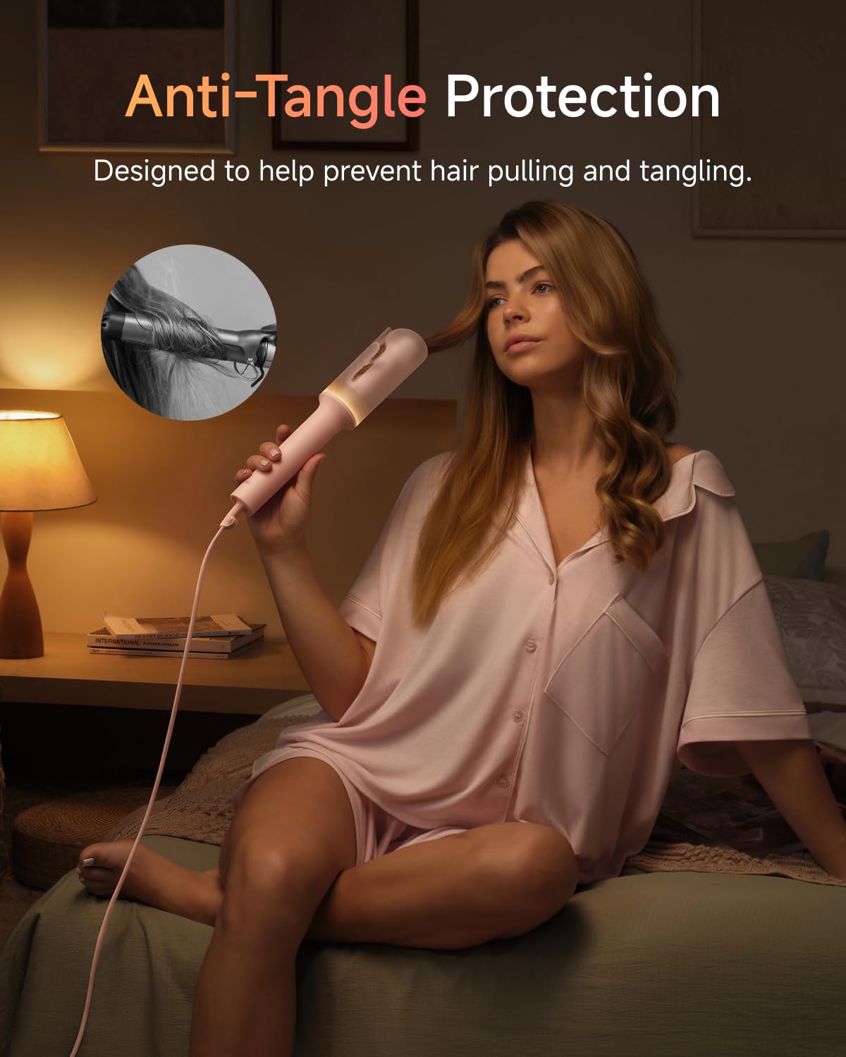 Laifen AUTOCURL styling long hair hands-free to create consistent curls quickly