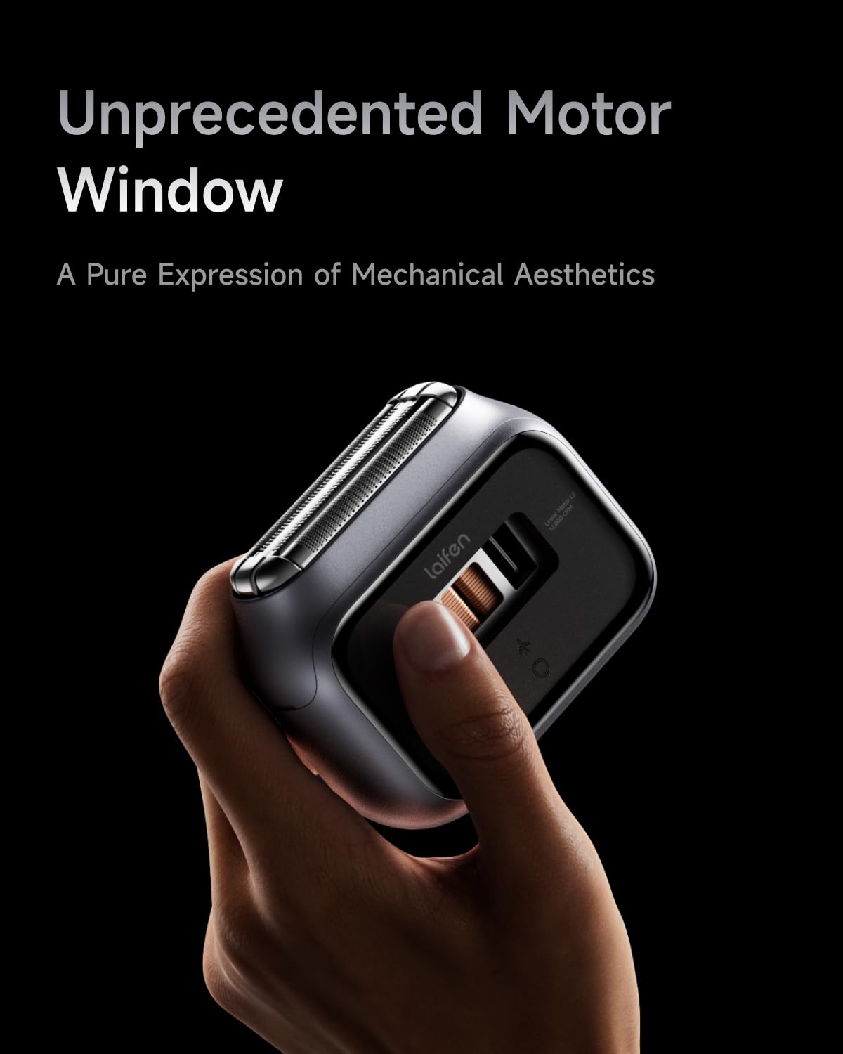 Laifen held in hand illustrating pocket-sized portability and comfortable grip