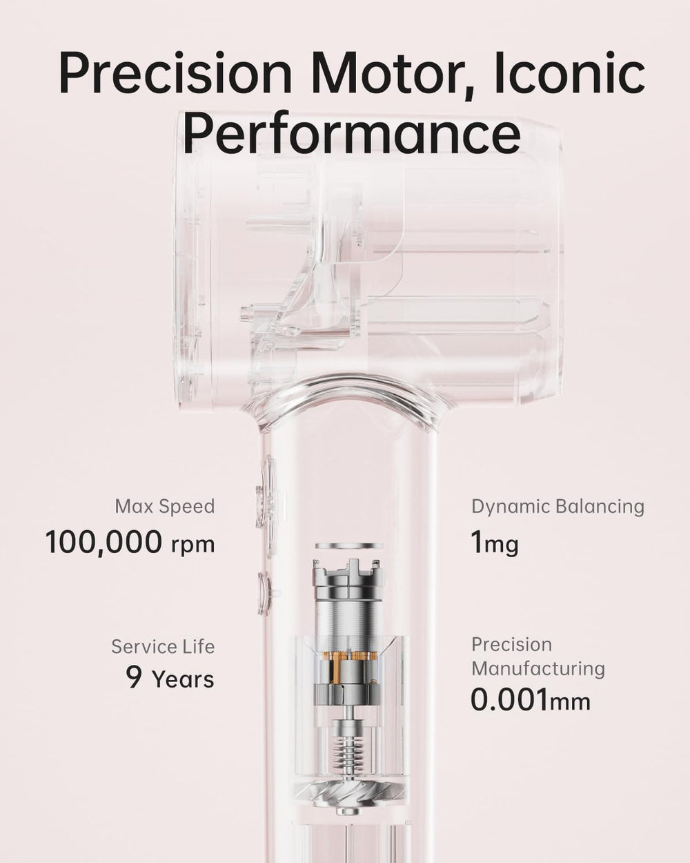 Laifen SE Lite rear fine mesh filter detail preventing hair intake and improving safety