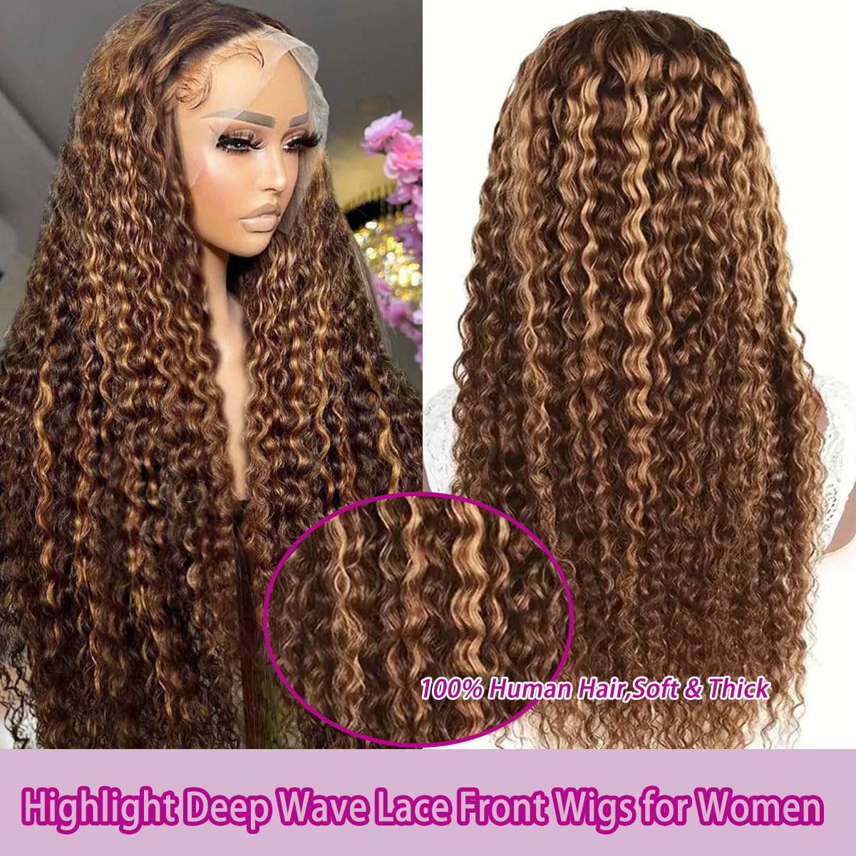 LAINSS lifestyle model wearing P4/27 honey-blonde wig for event-ready style