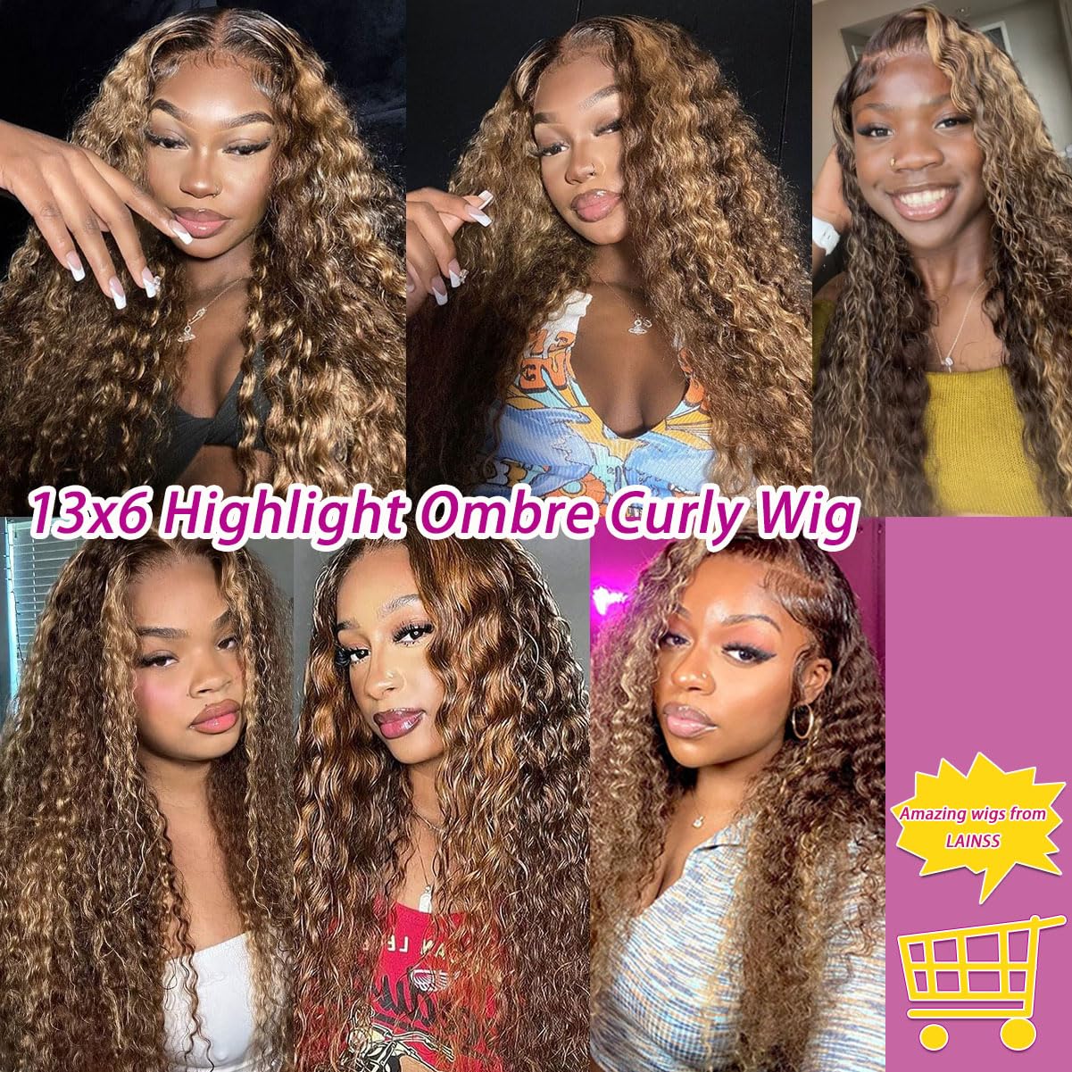 LAINSS wig next to ruler for clear 28-inch scale and length reference