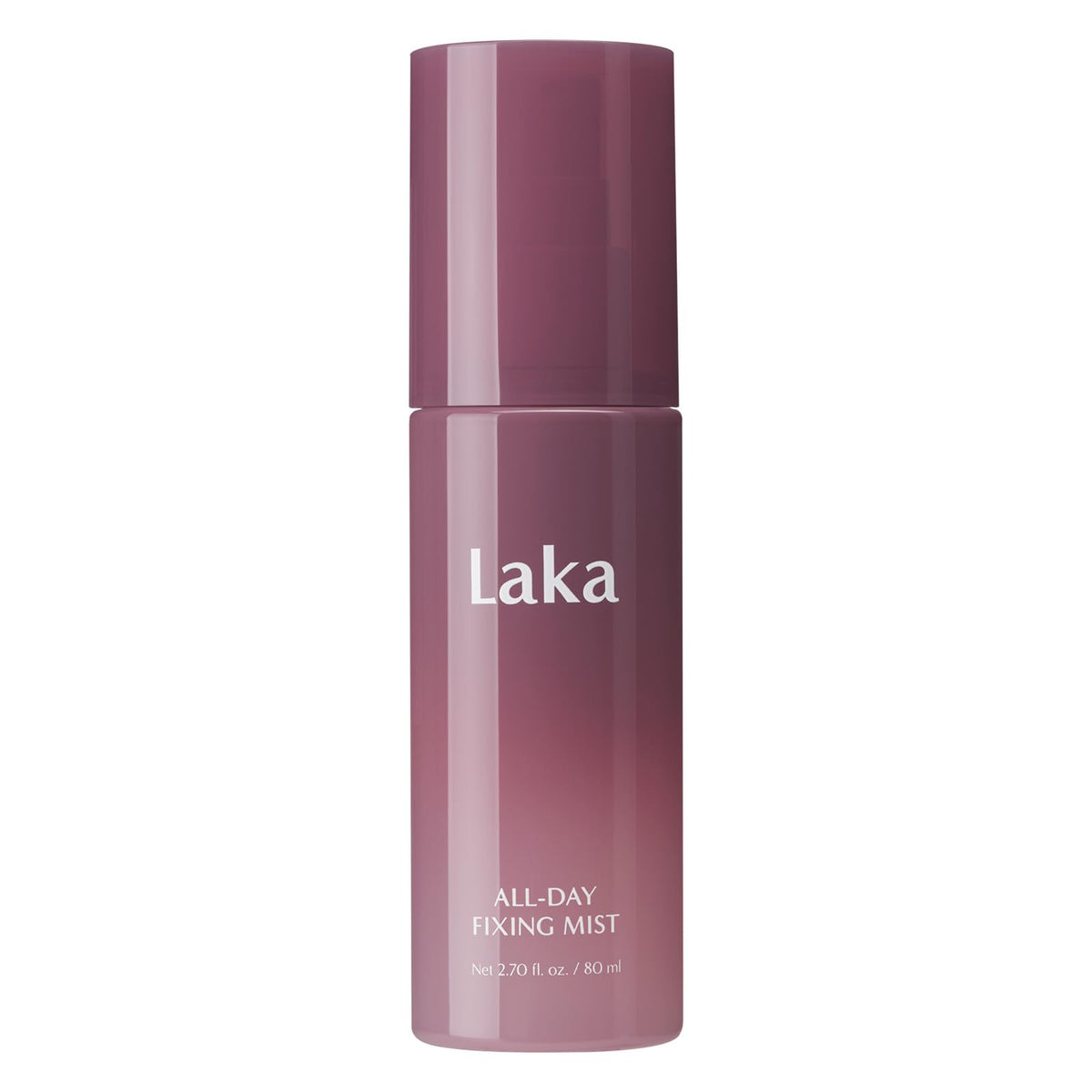 Laka front bottle showing sleek packaging and travel ready benefit