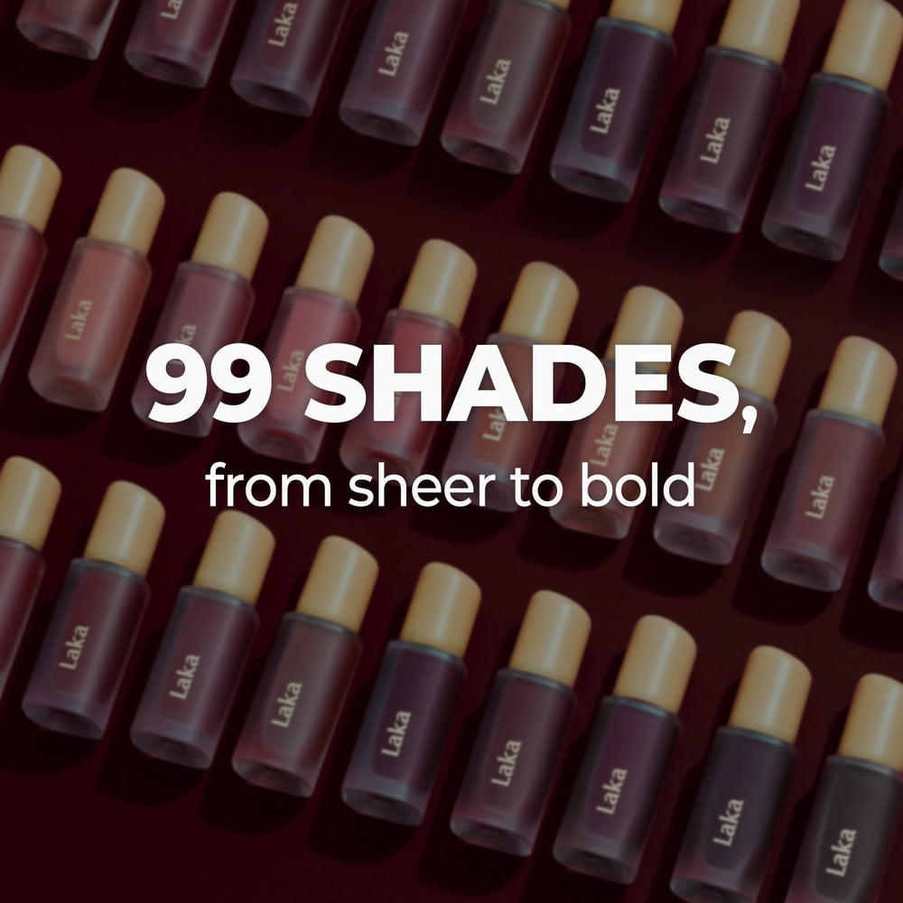 Laka tube label and shade #124 Maro indicating true-to-color packaging