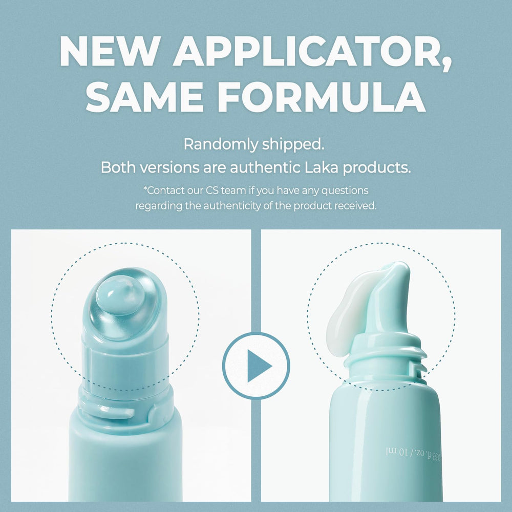 Laka applying gel to lips demonstrating easy application for prep