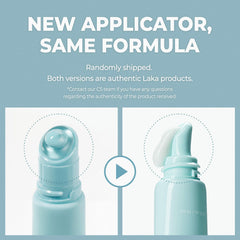 Laka applying gel to lips demonstrating easy application for prep