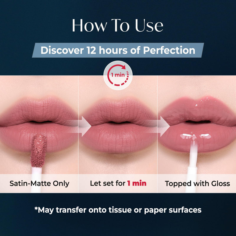 Applying Laka clear gloss over color to add shine and dimension without stickiness