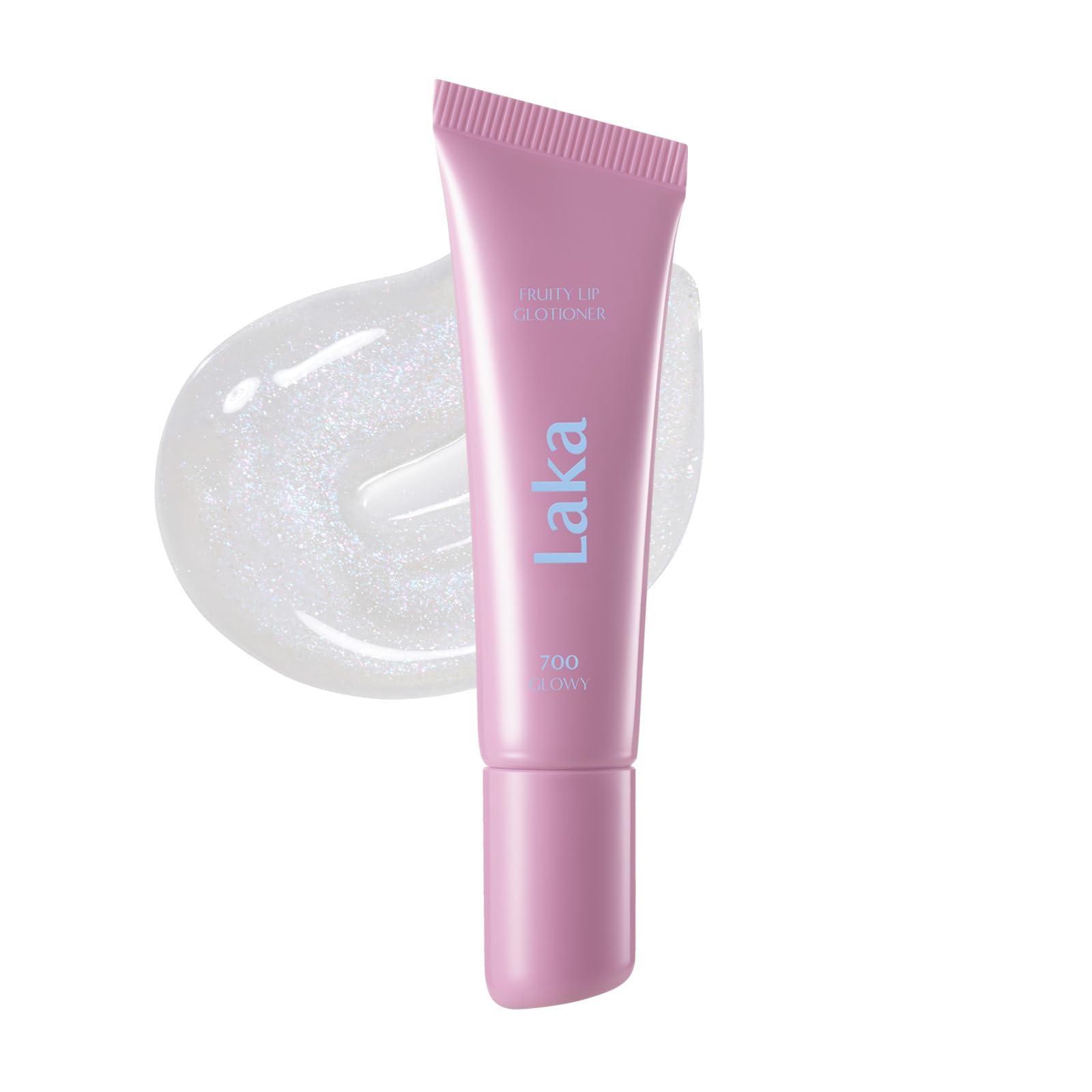 Laka Glotioner front packaging showing shade and glossy finish benefit