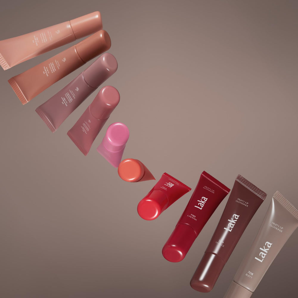Laka ingredients label featuring raspberry seed oil and peptide benefit