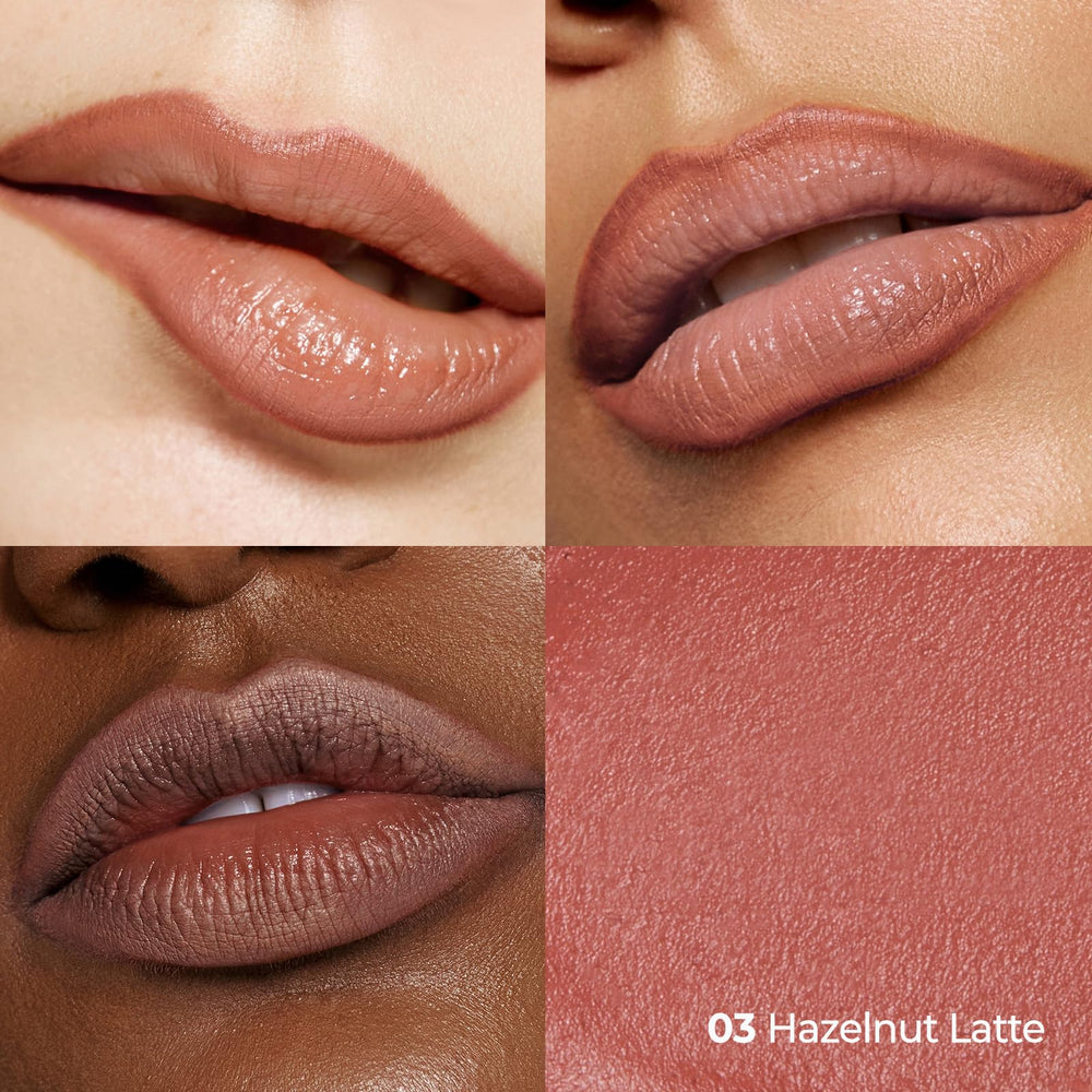 Laka close-up of sharp tip, precise application for defined lips