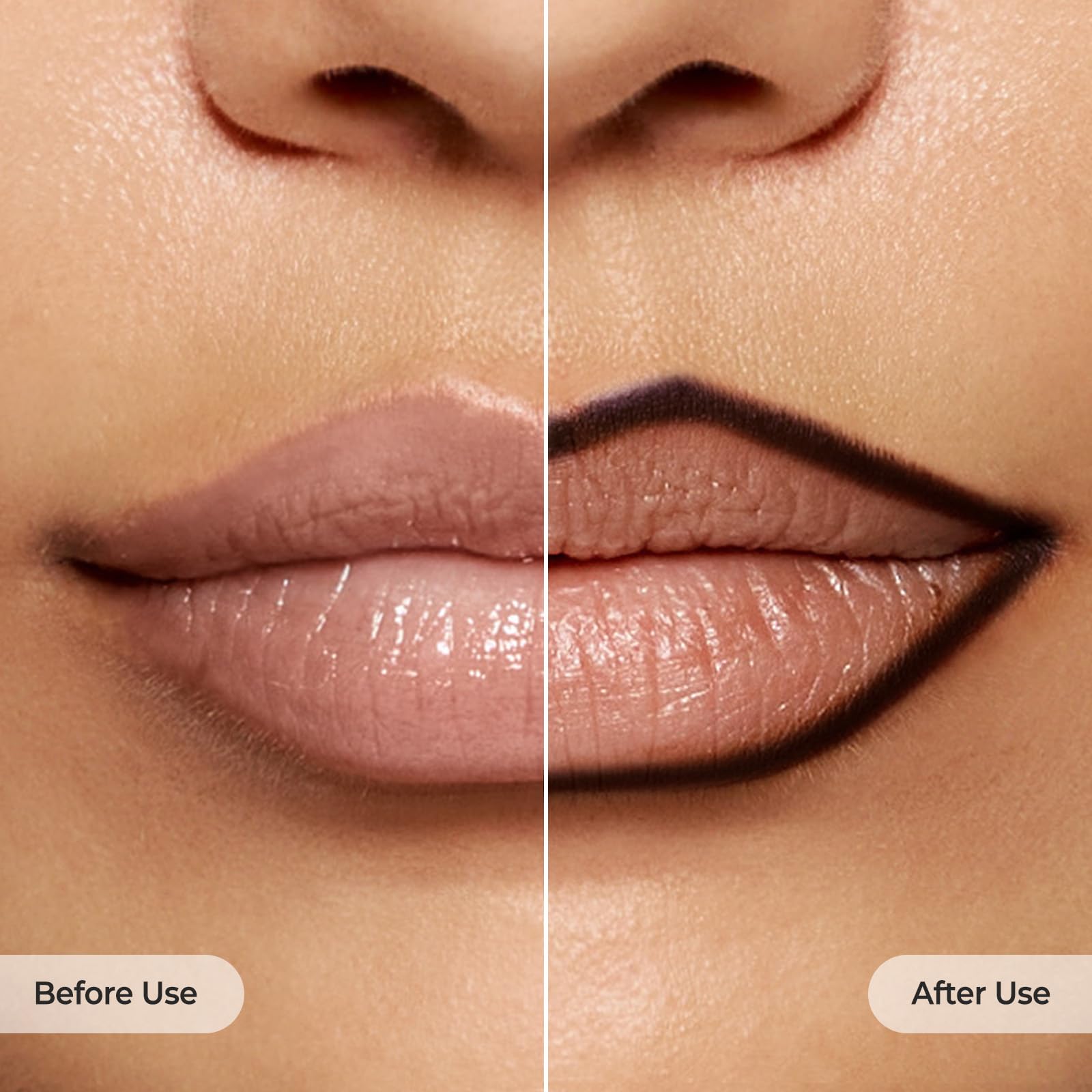 Laka lip liner with cap removed showing usable pencil length for on-the-go application