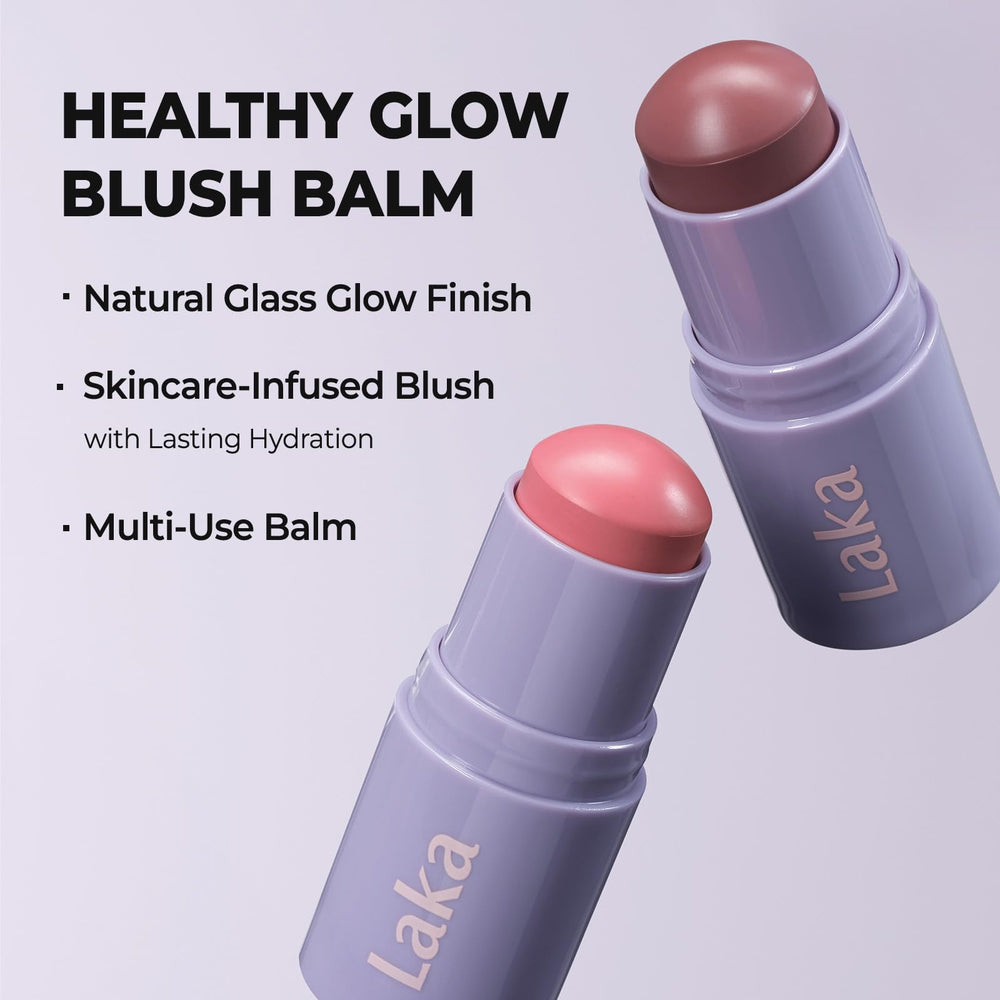 Laka open tube top view revealing balm tip for easy application