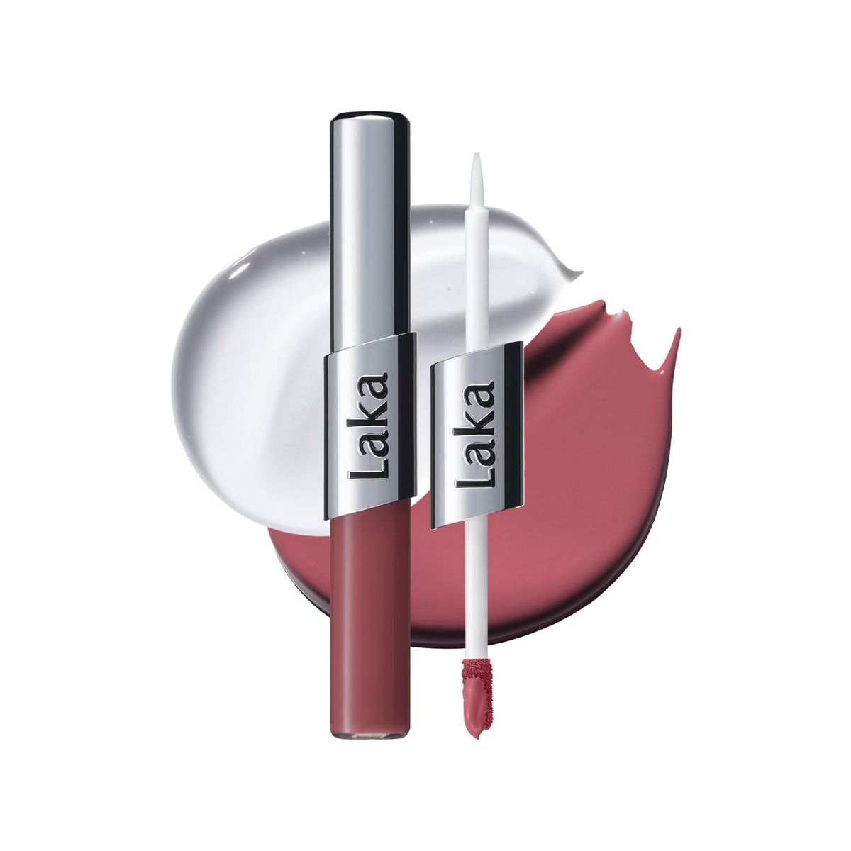 Laka dual-ended pen front view shows compact travel-ready design benefit