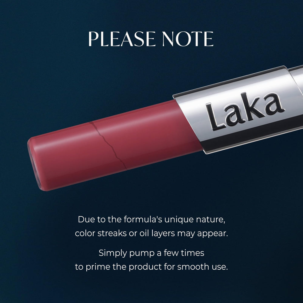 Laka pen inside a handbag demonstrating portability and on-the-go touch-up ease