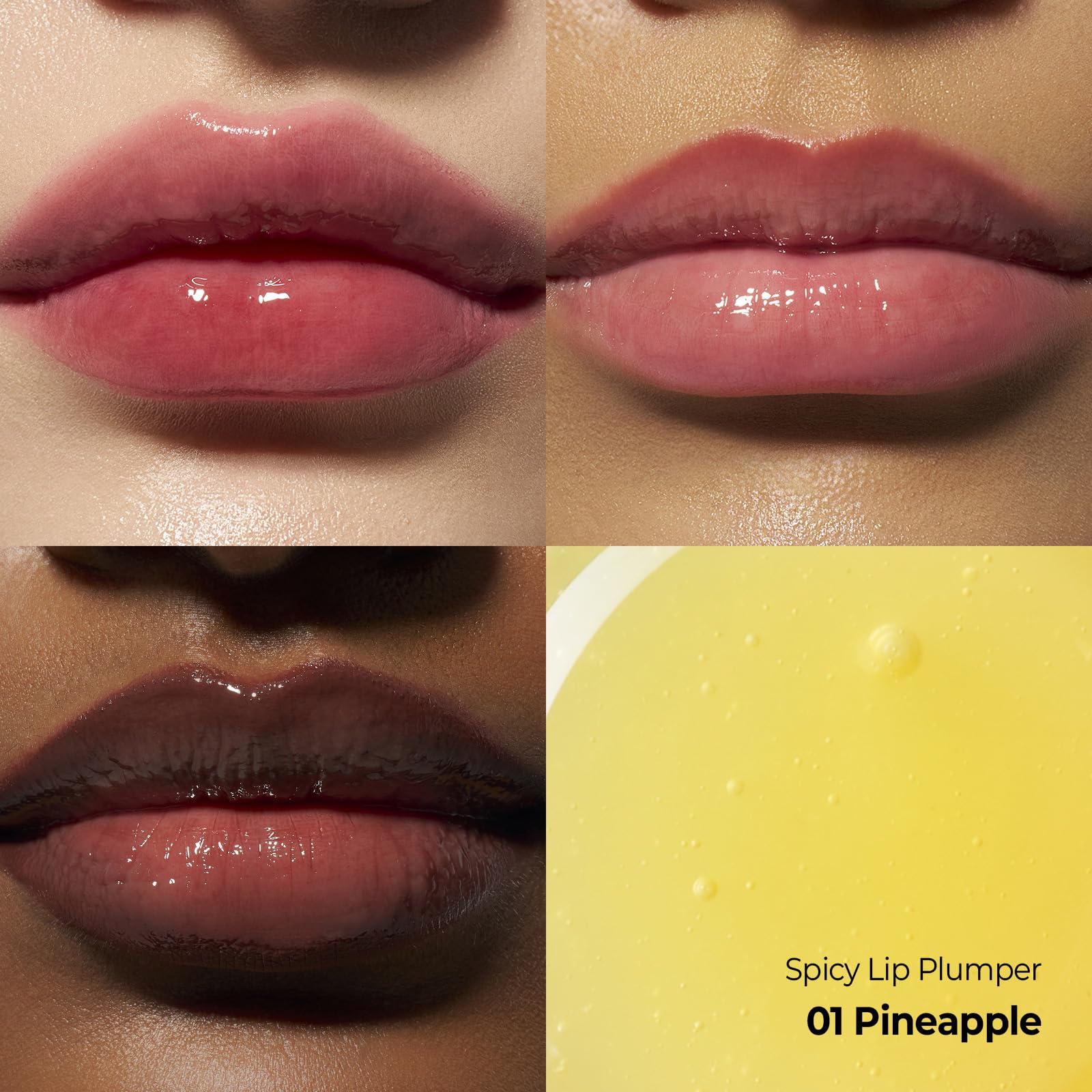 Laka layered over lipstick demonstrating amplified gloss and dimension