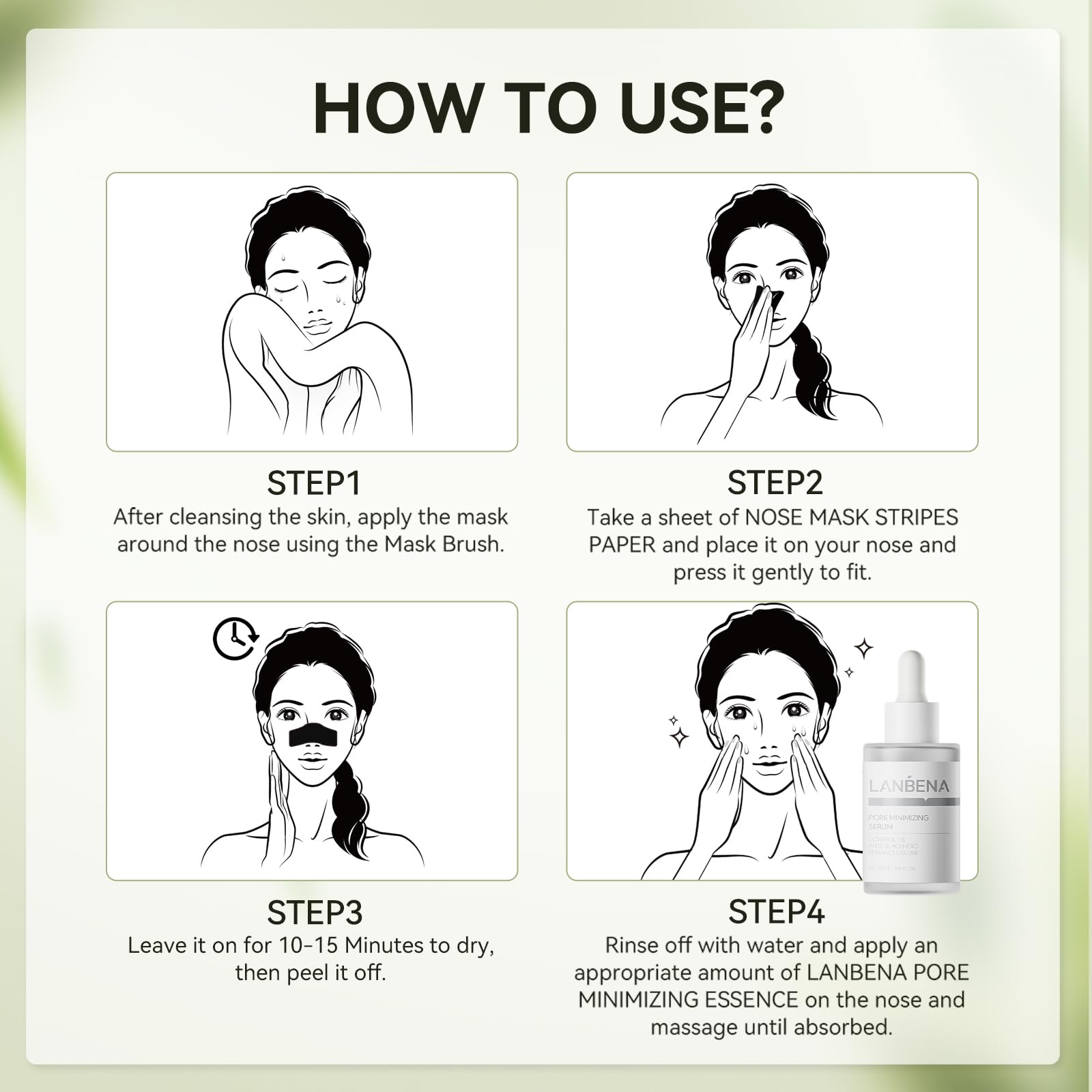 LANBENA lifestyle on bathroom vanity implying easy daily use