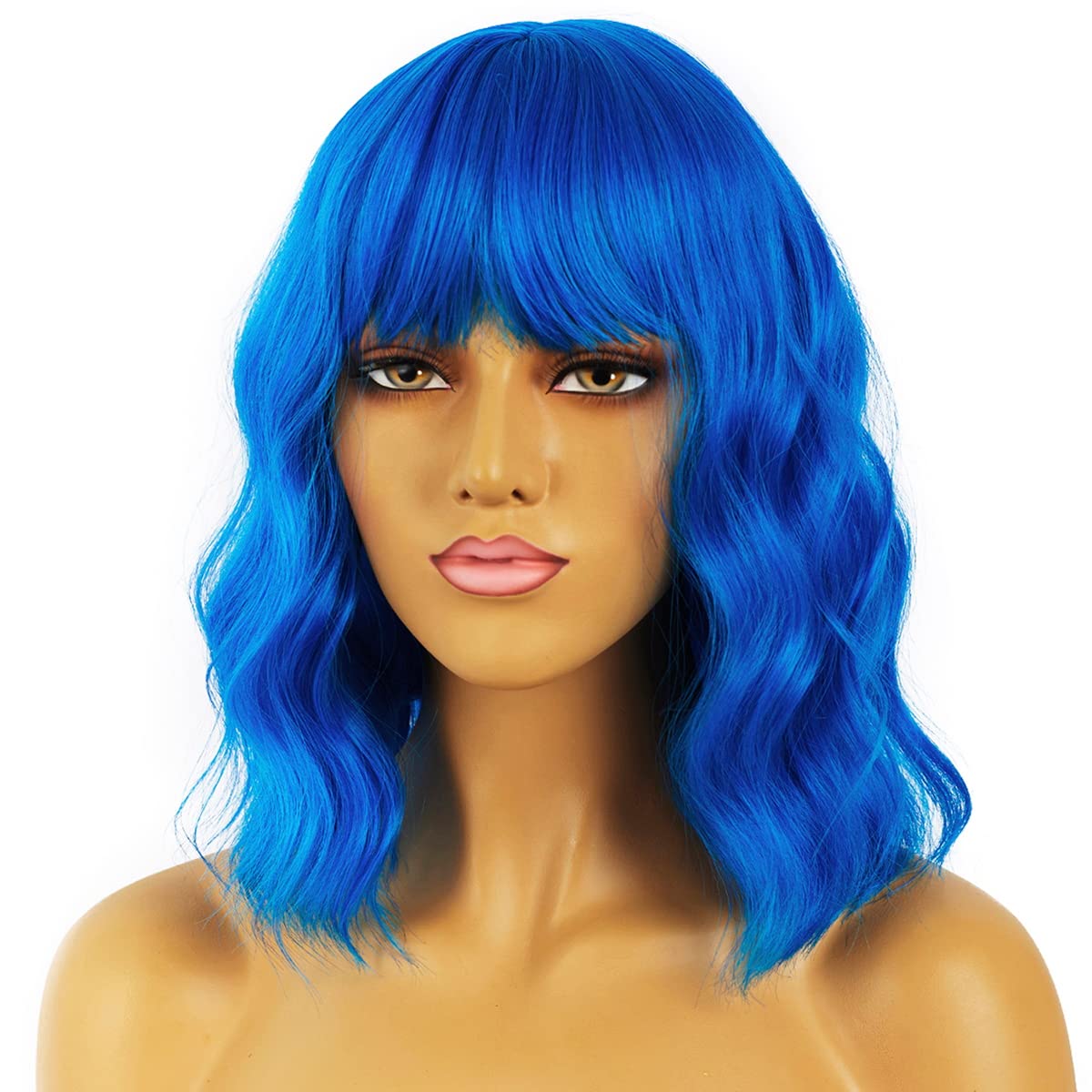 LANCAINI bangs close-up showing 5-inch fringe ready to trim for face shape