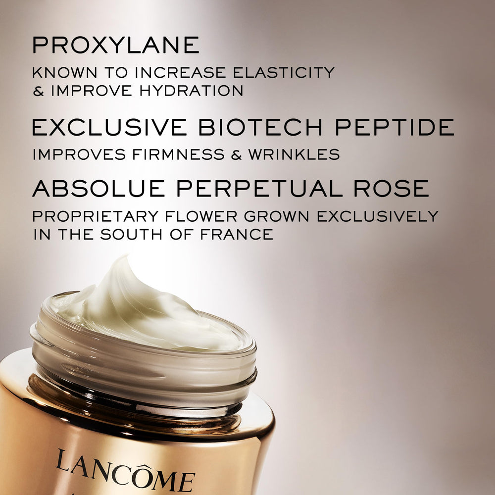 Lancôme Absolue Perpetual Rose ingredient visual emphasizing antioxidant support
