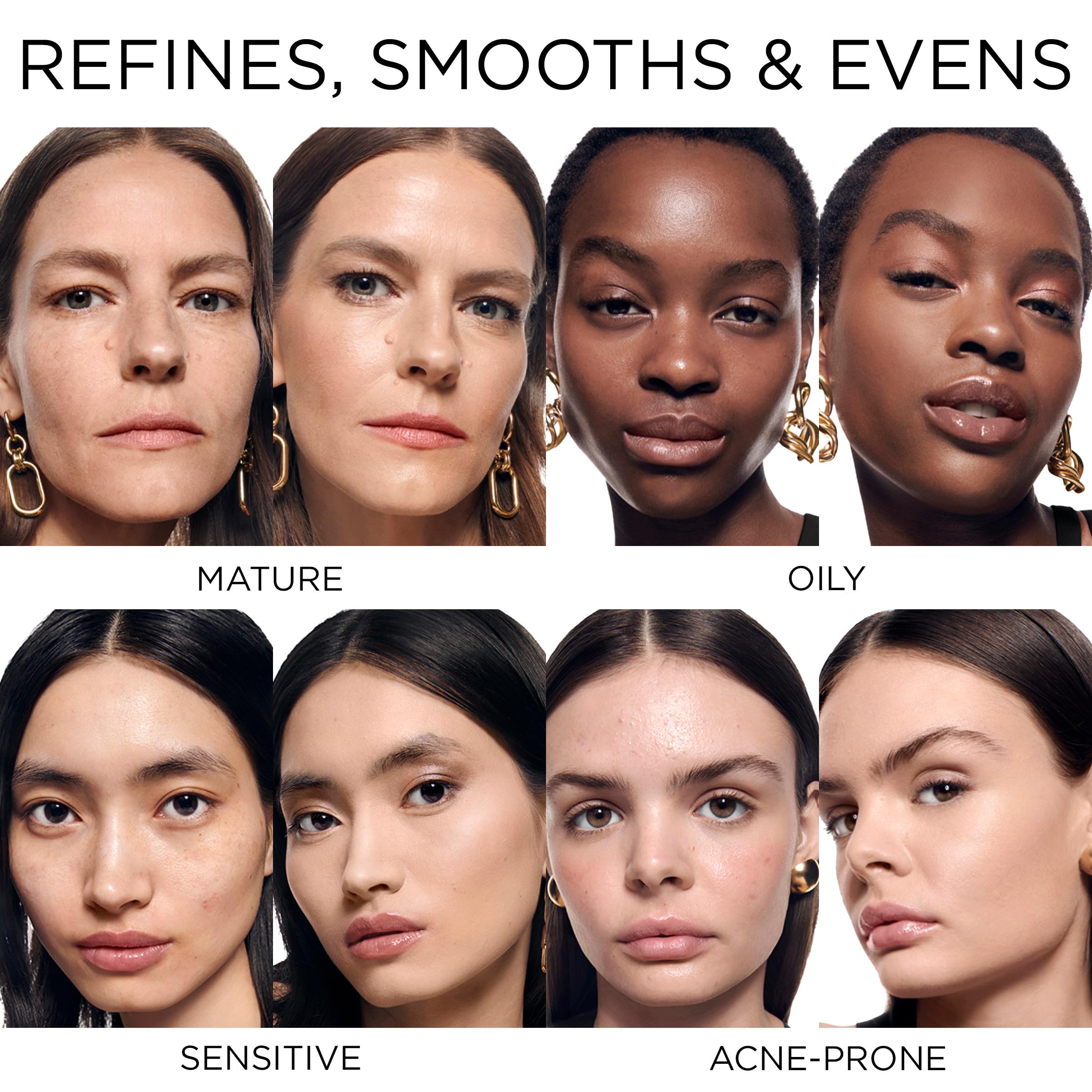 Lancôme active ingredients close-up showing hyaluronic acid and nourishing benefit
