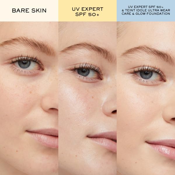 Lancôme product smoothed on hand showing fast absorption benefit