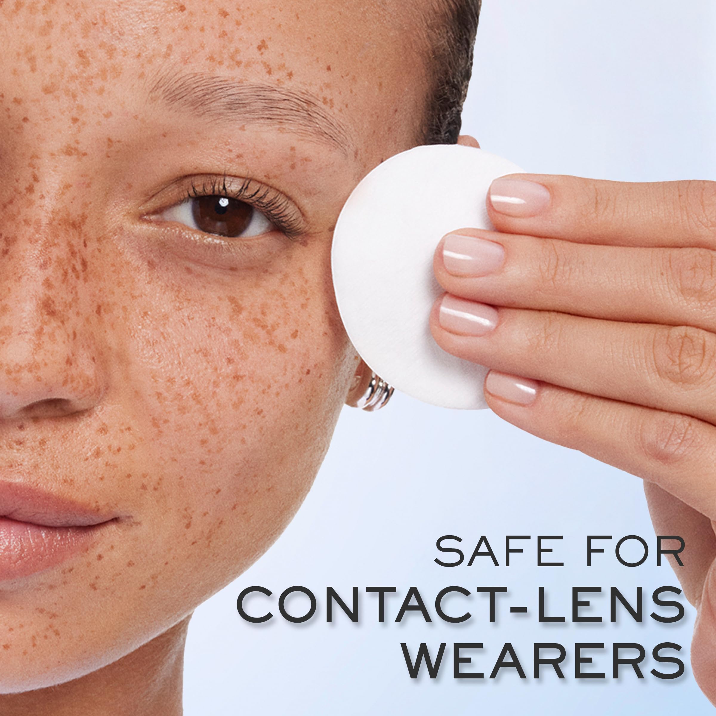 Lancôme Bi-Facil held in hand demonstrating true 4.2 fl oz scale