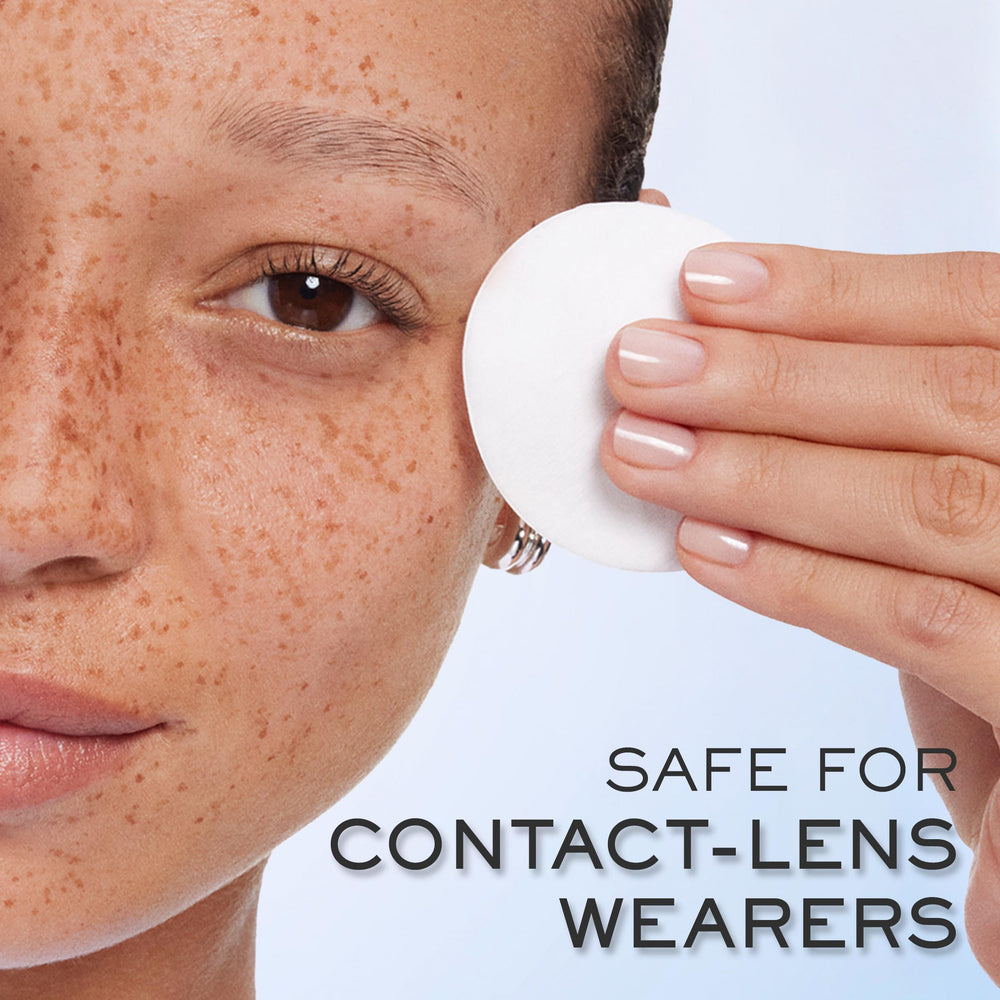 Lancôme Bi-Facil held in hand demonstrating true 4.2 fl oz scale