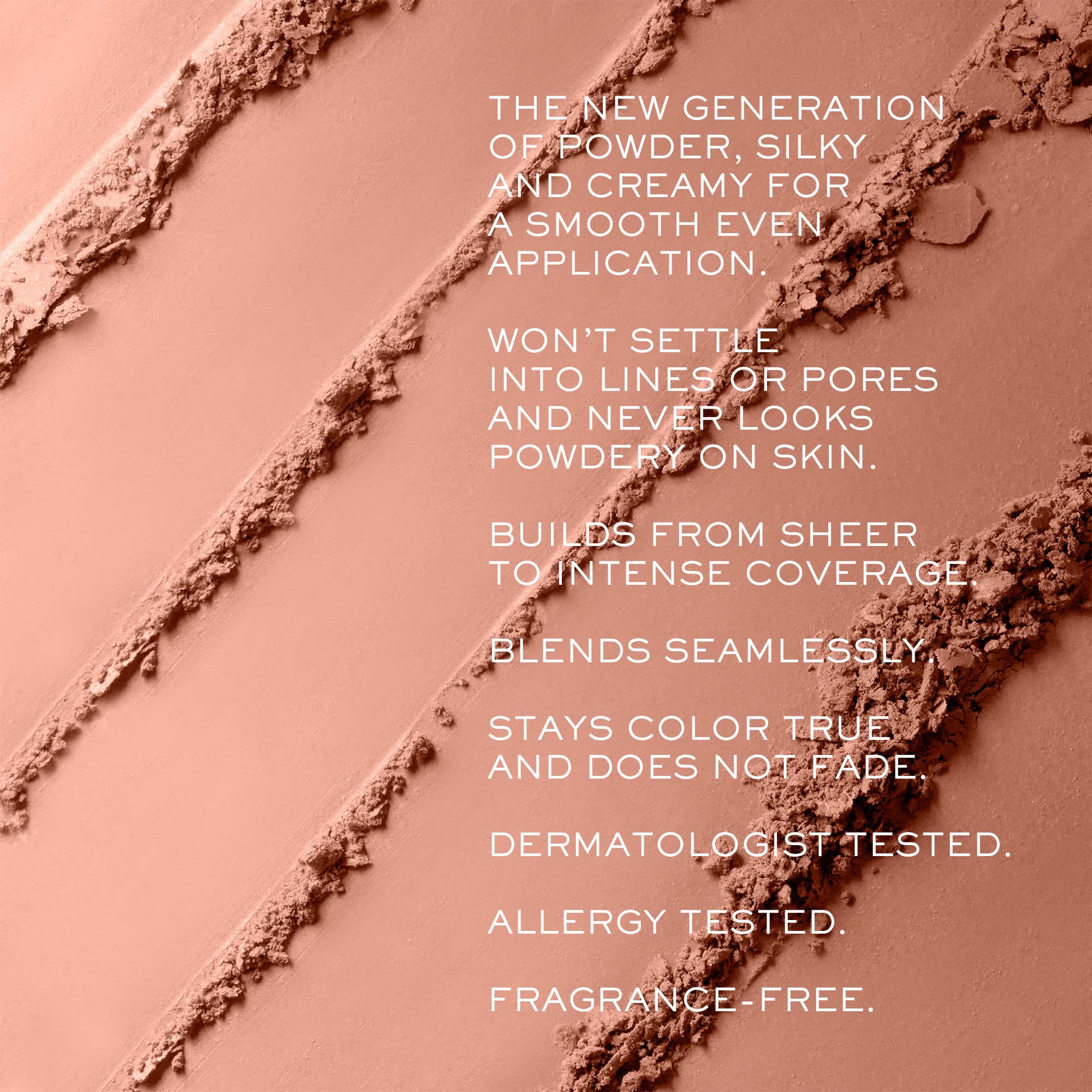 Lancôme powder texture close-up highlighting silky, blendable finish benefit